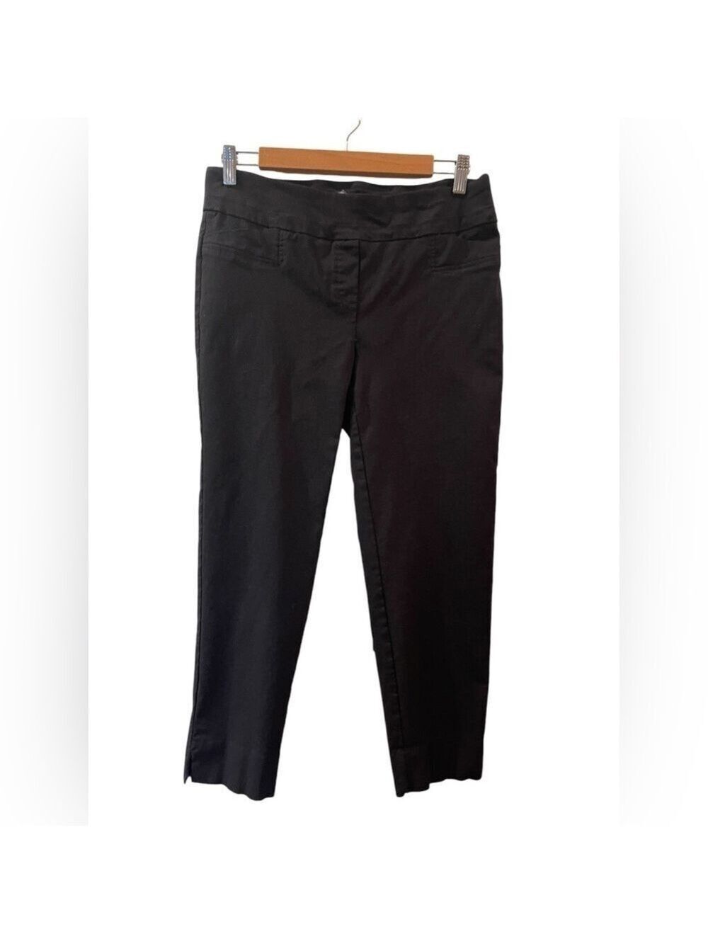 Zac and Rachel Women’s Dress Pants Petite Mid Rise Black Straight Leg Size: 8P